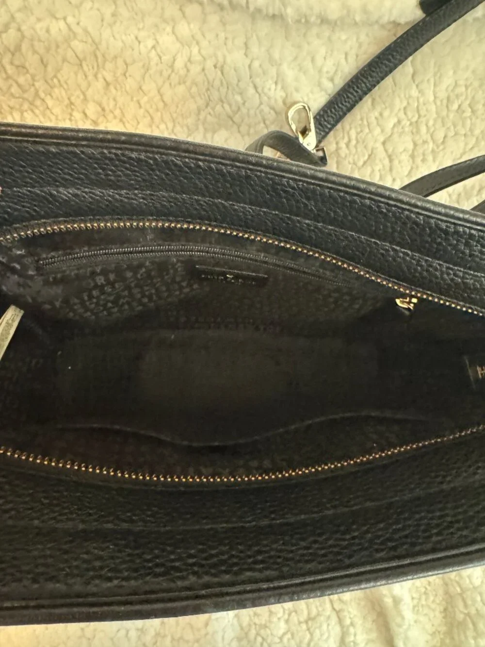 Kate Spade Chester Street Small Allyn Black Leather Satchel Crossbody Bag
